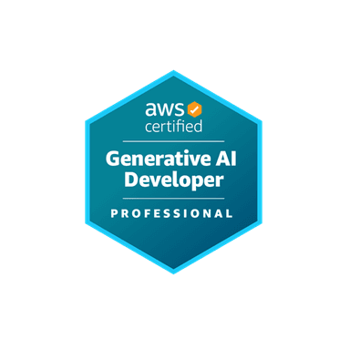 Logo AWS – Développeur en IA Générative Certifié - Professional